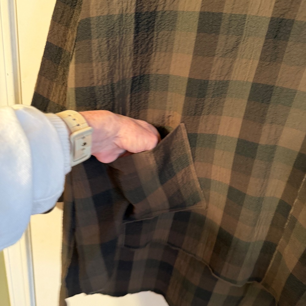 Vintage Habitat Java Brown Pullover Tunic Small O… - image 4